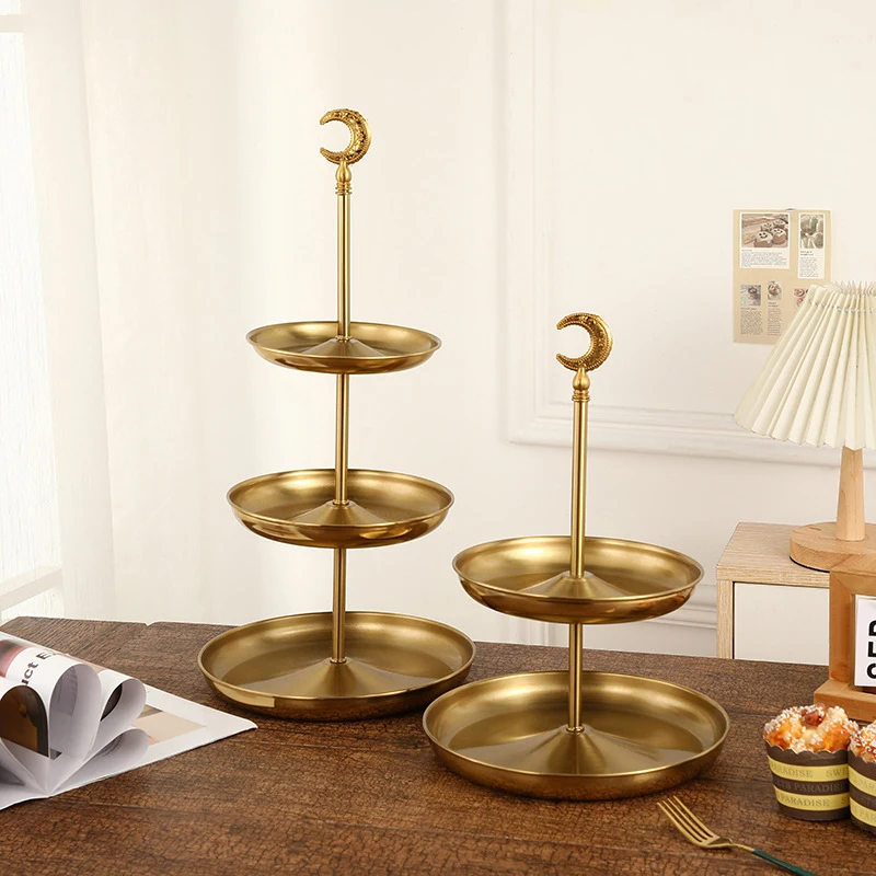 

Креативный многослойный поднос PEANDIM, Роскошный кухонный органайзер и контейнер для хранения, семейный поднос для торта, орехов, украшение для домашней тарелки