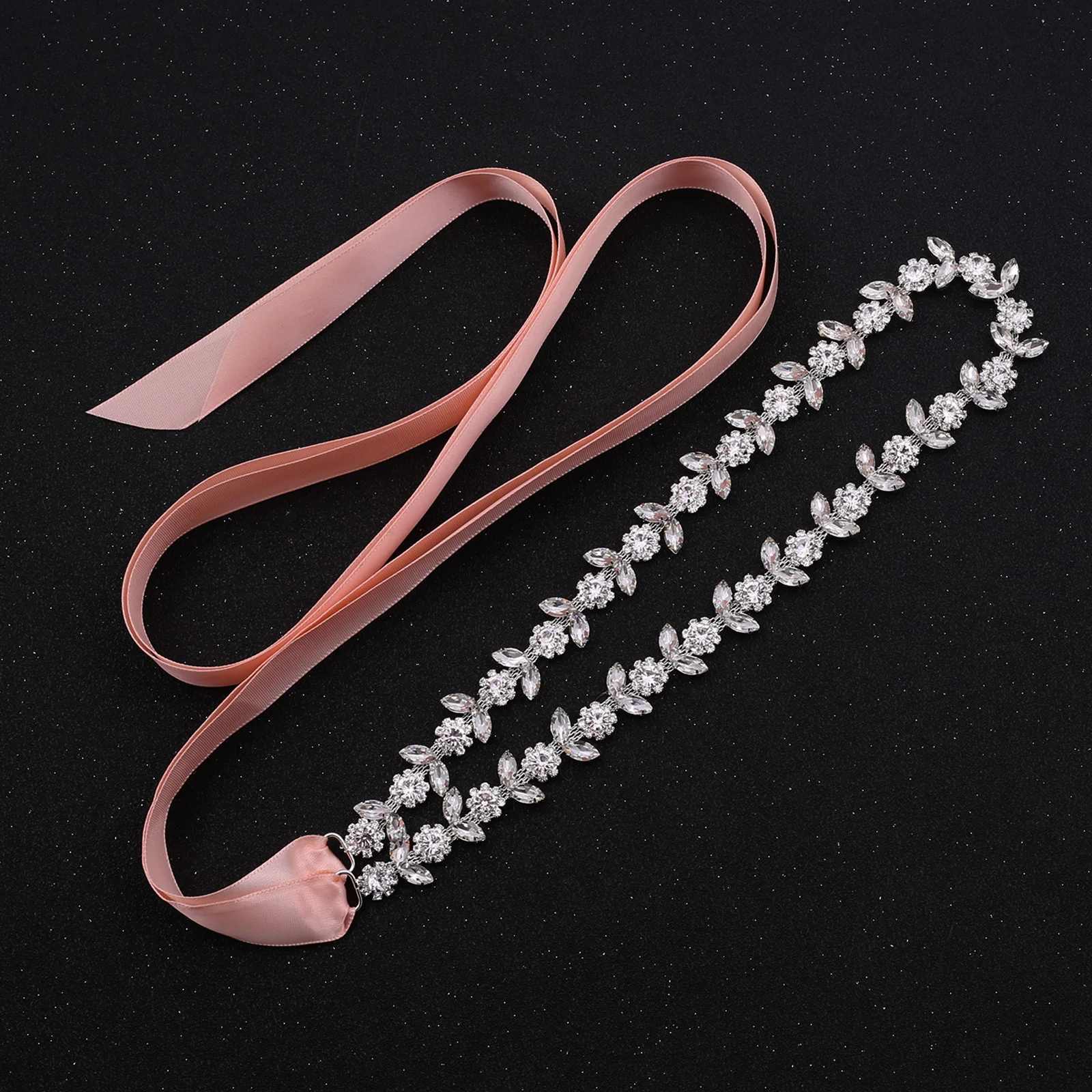 Bridal Waistband Bridal Dress Decoration NZUK Crystal Bridal Belt Rhinestones Bridal Sash Sliver Wedding Dress Belt Dress for Dresses Wedding Gown