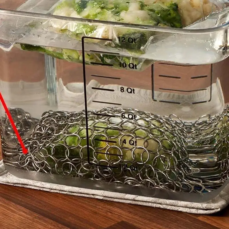 Sous Vide Weight Mesh Stainless Steel Weight Net Full Submersion Cooking Mesh Net For Healthy Meals Sous Vide Accessories