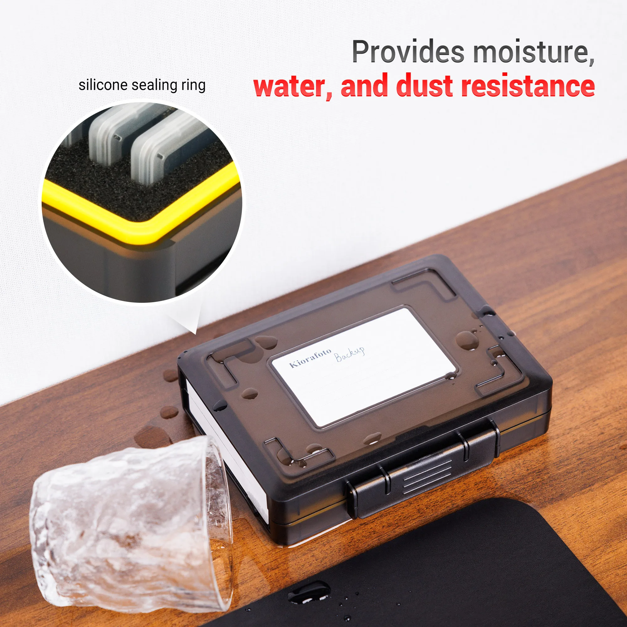 Dual Protect Hard SSD Holder with 12 Individual Clear Cases