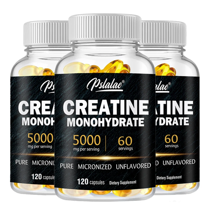 Creatine Monohydrate Capsule Extract-Improves Performance, Promotes Muscle Growth and Recovery, and Strengthens Muscles