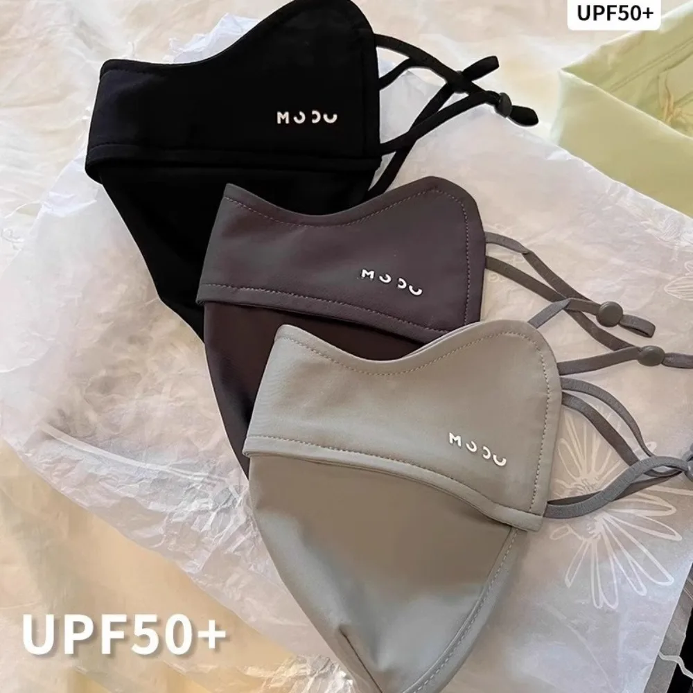 Fashion Ice Silk Sunscreen Mask Outdoor Riding Hiking Face Mask Anti-sun Breathable Unisex Face Cover Scarf