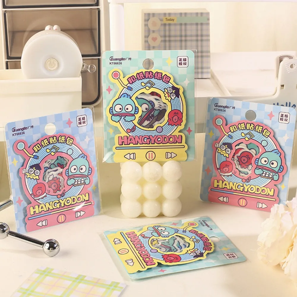 

Sanrio аниме Hang Yo Don Kawaii Cute наклейки с персонажами из мультфильмов Anime периферийный сотовый телефон ноутбук Украшение учеников праздничный подарок