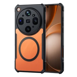 XUNDD Premium Anti - Fingerprint Phone Cover with Hard PC & Soft TPU - Back Ring Suction - OPPO Find X9 Ultra (Blak with magnetic)