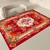 European Floral Carpets for Living Room Luxury Decoration 2x4m Big Size Area Rugs Home Bedroom Carpet Elastic Flannel Floor Mats 4
