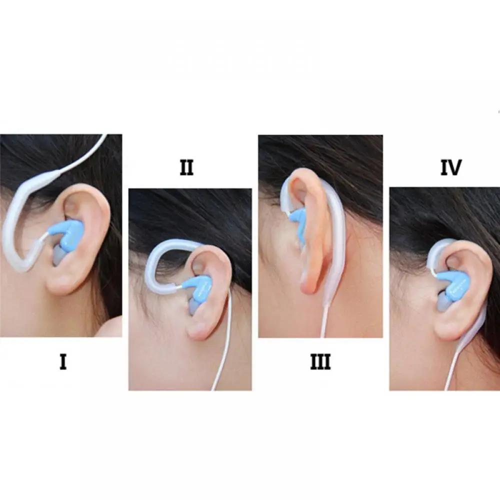Bluetooth Earphone Accessories Bluetooth Earphones Transparent Soft Silicone Ear Hook Loop Clip Headset Earphone Hook For Sports Running