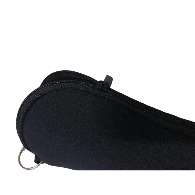 Portable Neoprene Zipper Eyeglass Case with Clip Attachment