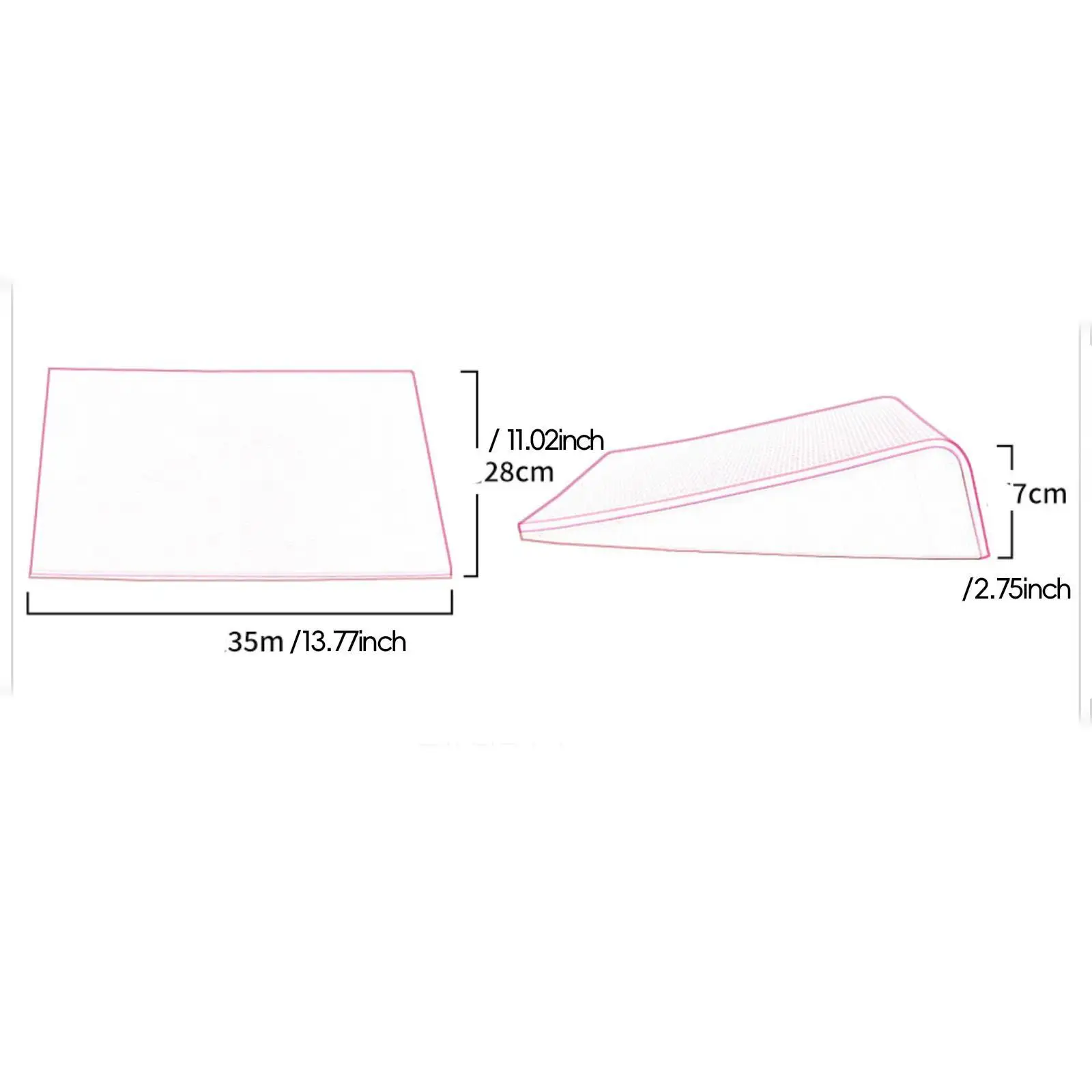 Wedge Cushion Multipurpose Breathable Ergonomic Comfort Butt Pillow Office Chair Cushion for Kitchen Travel Sofa Indoor Airplane 6