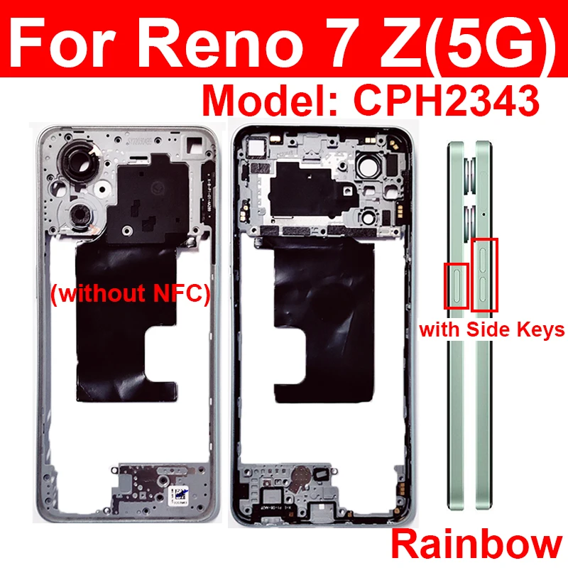 Middle Frame Housing For OPPO Reno 7 Lite 8 Lite 7Z CPH2343