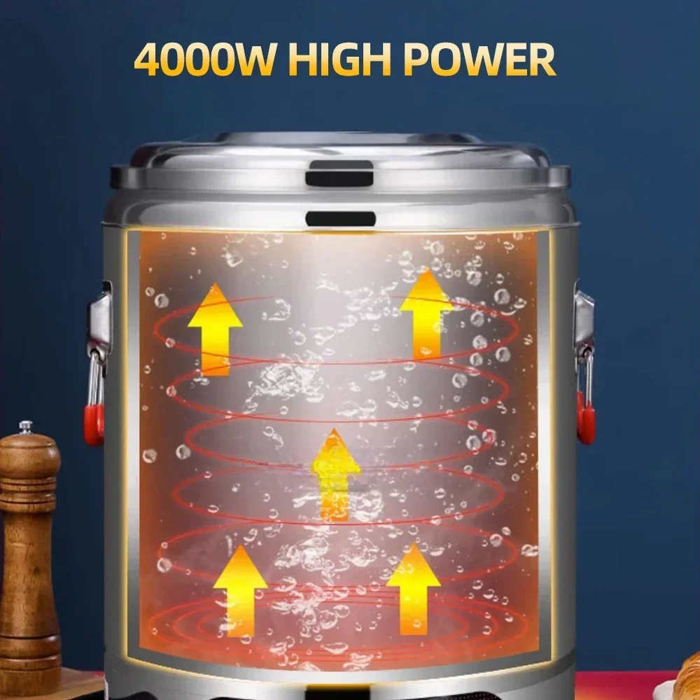 Commercial Water Warm Bucket Stainless Steel Soup Heating Machine Automatic Electric Soup Heating Pentole Da Cucina. 4