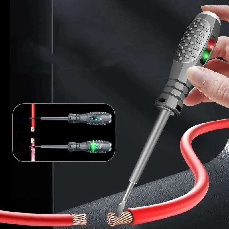 단어/십자 드라이버 네온 전구 표시기 미터 전기 펜 절연 전기 하이라이트 포켓 테스터 펜 도구