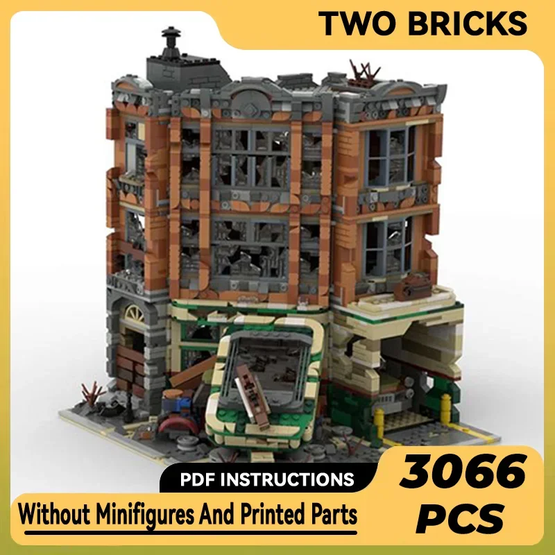 

Moc Building Bricks City Model Corner Garage Apocalypse Version Technology Modular Blocks Gifts Christmas Toys DIY Sets Assembly