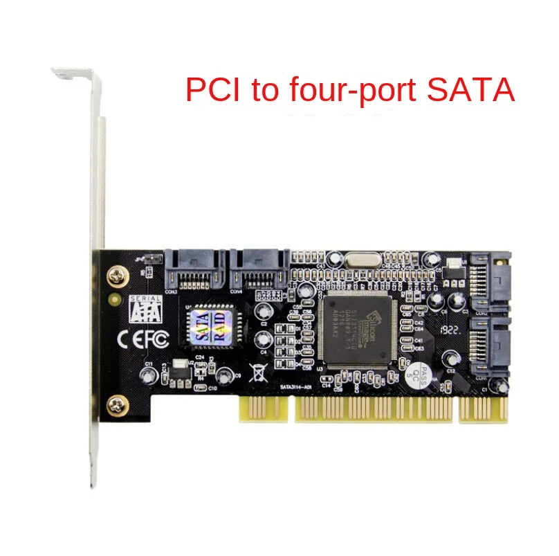 

3114 array card SATA expansion card 4-port expansion PCI to SATA conversion card adapter card