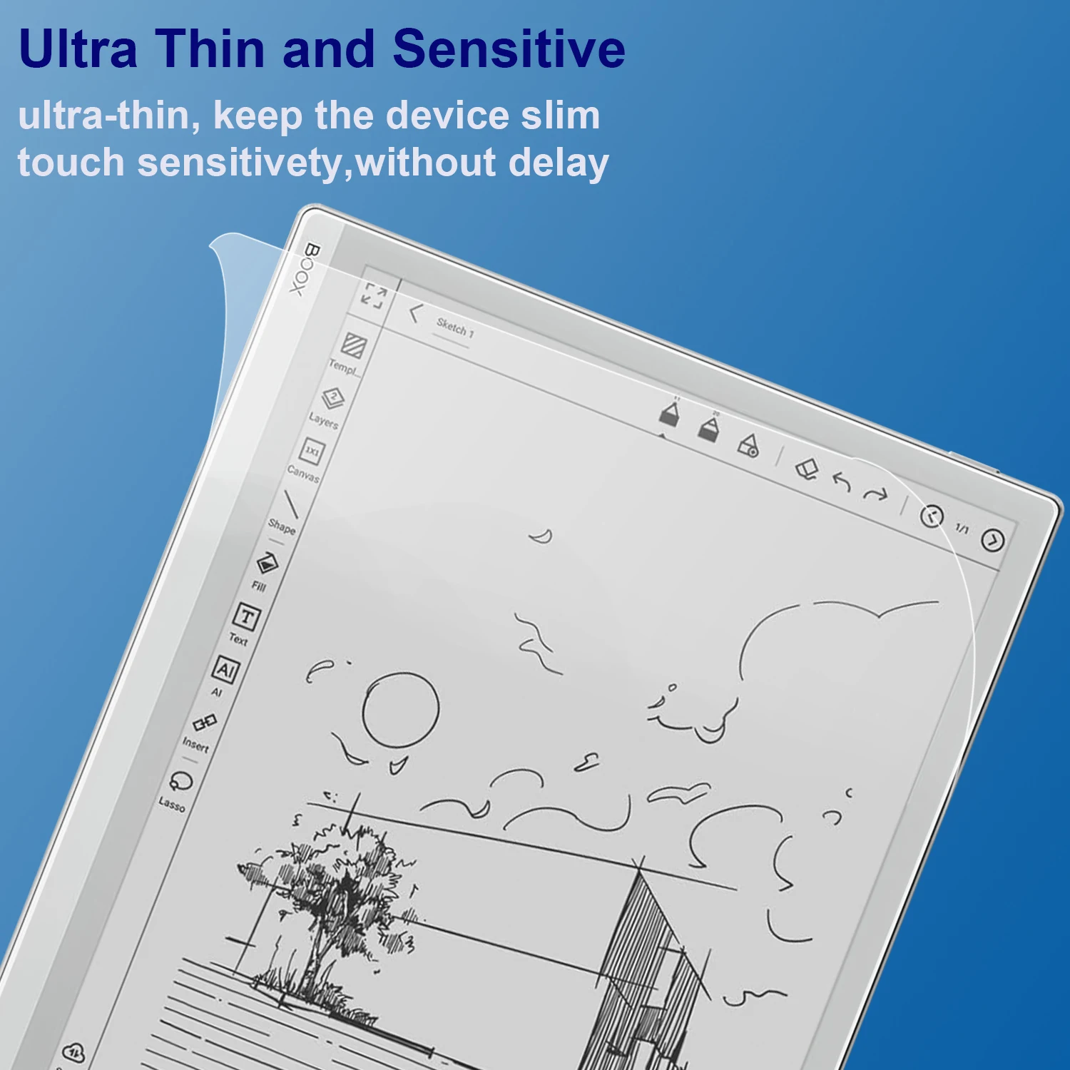 Screen Protector Designed for Onyx Boox Tablet Go 10.3 ePaper E Ink Anti Reflective Anti Fingerprint Matte Skin PET Film - 7 Screen Protector Designed for Onyx Boox Tablet Go 10.3 ePaper E Ink Anti Reflective Anti Fingerprint Matte Skin PET Film - 7