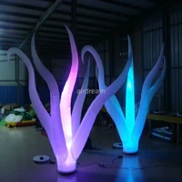 Exquisite Outdoor LED Inflatable Tree Tentacle Light Up inflatable tube pillar Tree Branch with blower for Party Stage Decor 1