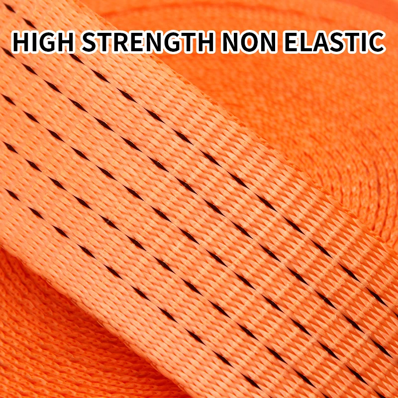 Truck Cargo Bundling Belt Brake Rope Trailer Rope Polyester Flat Belt Car Pulling Sealing Thickened And Wear-Resistant cargo straps,cargo tie down strap,tie down straps,lashing strap