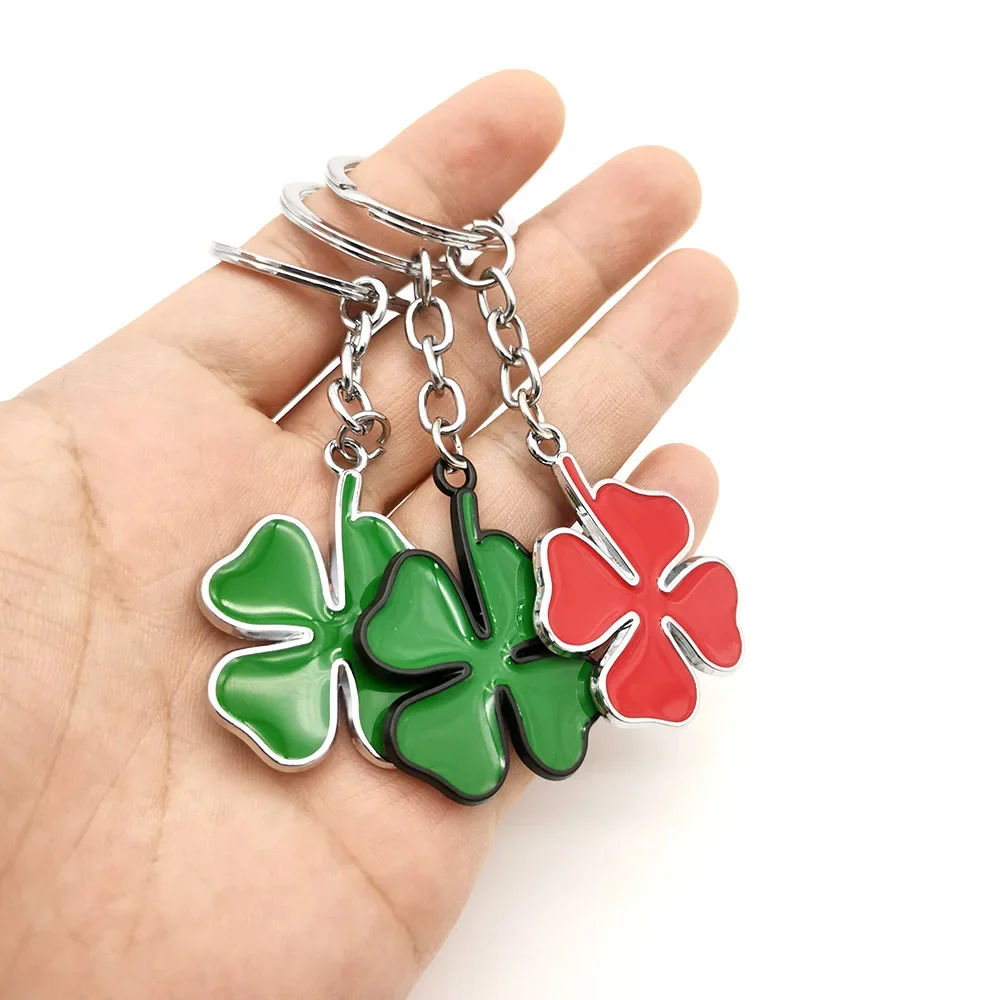 gran-oferta-llavero-creativo-de-tr-bol-de-cuatro-hojas-de-color-verde