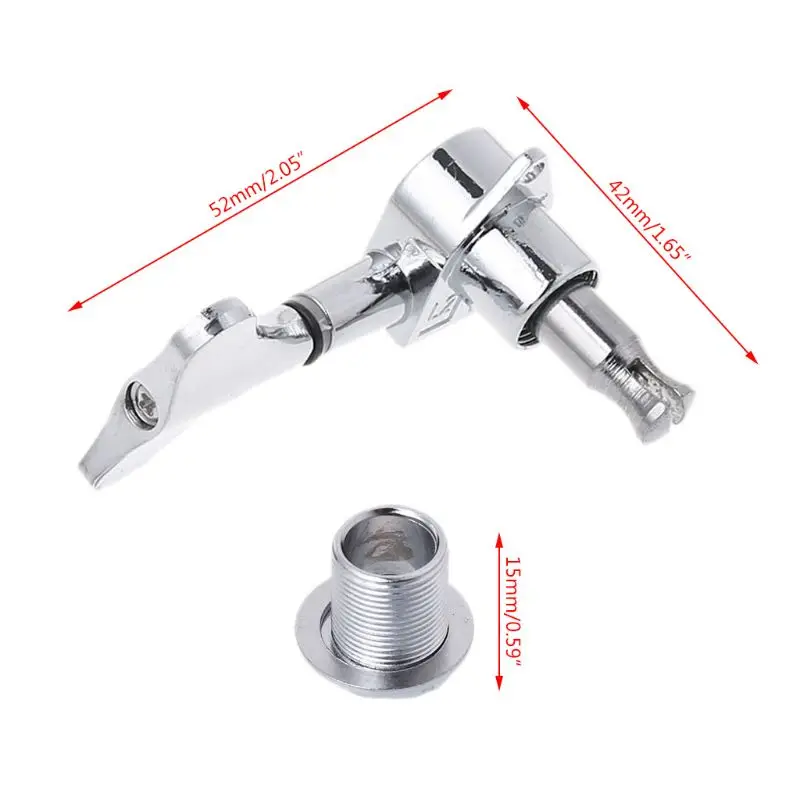 4 String Bass Chrome Guitar Sealed Tuners Tuning Pegs Machine Heads 2R 2L