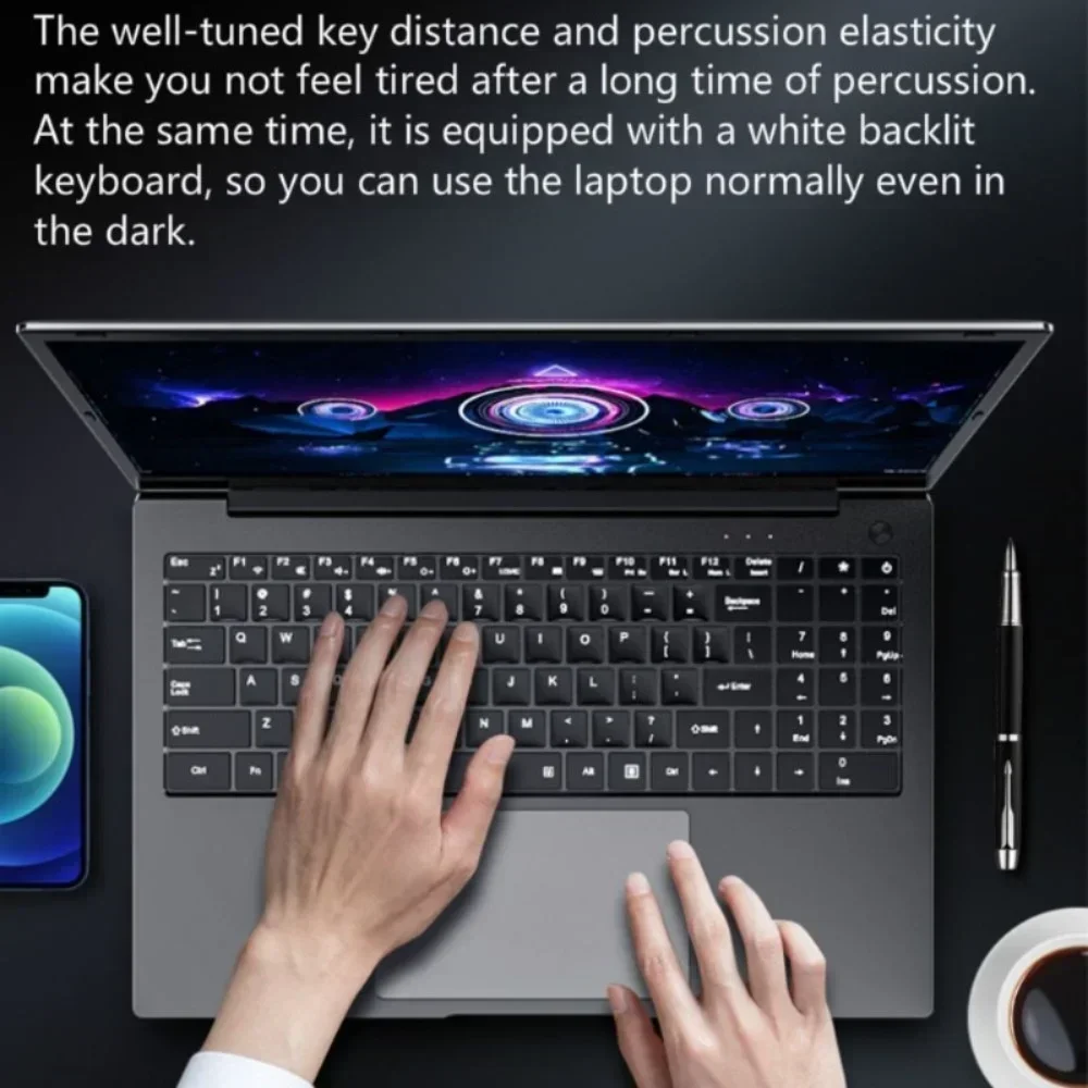 Laptop 15.6 Inch Intel I7-1355U NVIDIA MX450 Backlit Keyboard 32GB RAM 2TB SSD DDR4 Win11 Fingerprint Unlock Gaming Computer 4