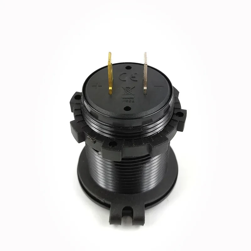 차량용 듀얼 포트 USB 소켓 고속 충전 충전기, LED 디지털 전압계 디스플레이 스위치, 차량 보트 모터용, QC3.0