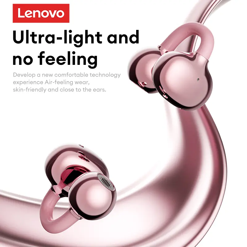 Choice Lenovo LE302 OWS Ear clip Wireless Earphones Low Latency HD Call Bluetooth Headphones HiFi Music Sport Fashion Earbuds - Image 5