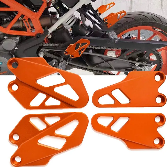 

Motorcycle Accessories Front Rear Heel Plates Guard Protector For KTM Duke 125 200 250 390 2017 2018 2019 2020 2021 2022 2023