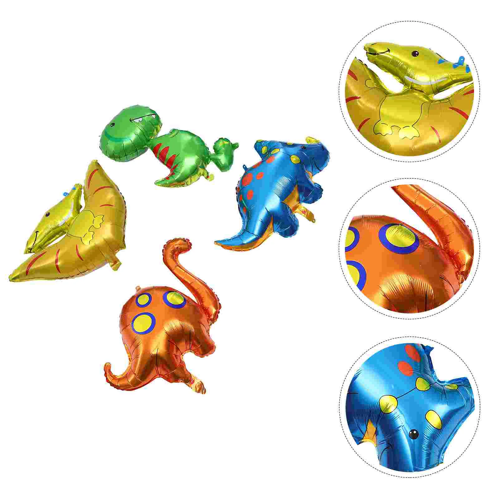 

Balloon Dinosaur Birthday Party Supplies Inflatable Balloons Decorations Foil for Colorful Cartoon Kids Ornament
