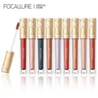 FOCALLURE 15 Colors Metallic Lip Gloss Glitter Liquid Lipstick Diamond Lip Tint Moisturizing Shiny Lip Glaze Makeup Cosmetics 2