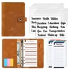 A6 Planner Notebook Agenda Budget Workbook French Budget Envelope Binder Binder Pockets For Money Budget Saving Bill Organizer 1