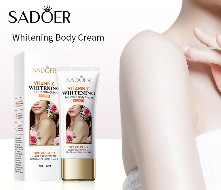 Vitamin C Body Plain Cream Sunscreen Whitening Body Lotion Red Pomegranate Isolation and Protection Spray