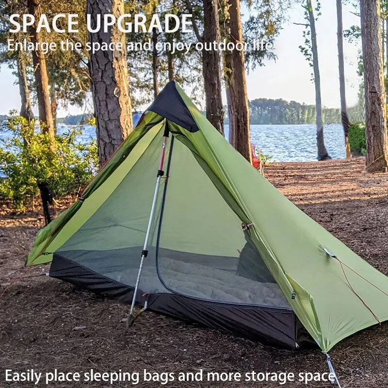 

3F UL GEAR LanShan 1 15D наружная Сверхлегкая кемпинговая 3-х сезонная профессиональная палатка без каркаса Треккинговая палатка наземная ткань