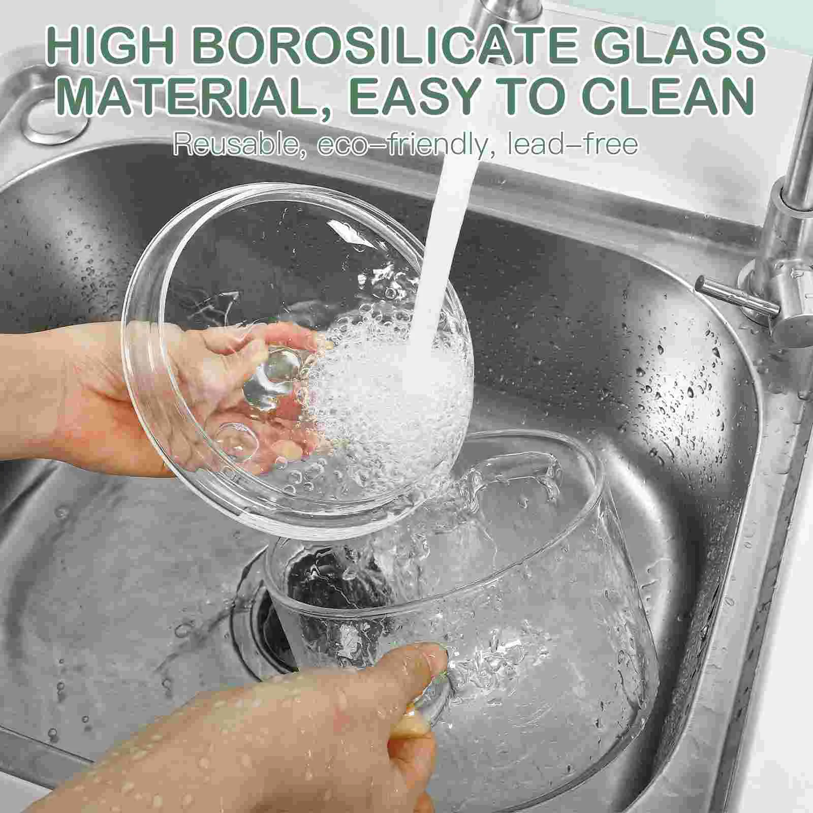 Glass Saucepan with Cover for Stovetop Cooking glass saucepan