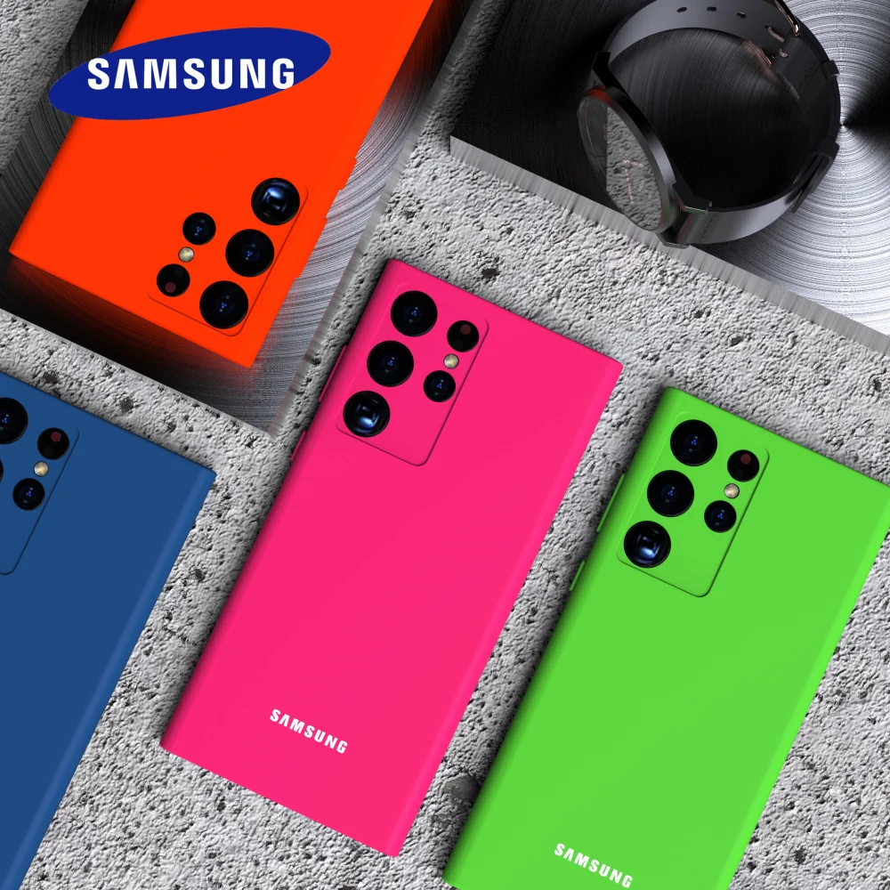 Чехол для Samsung Galaxy S22 Ultra высококачественный мягкий силиконовый чехол с