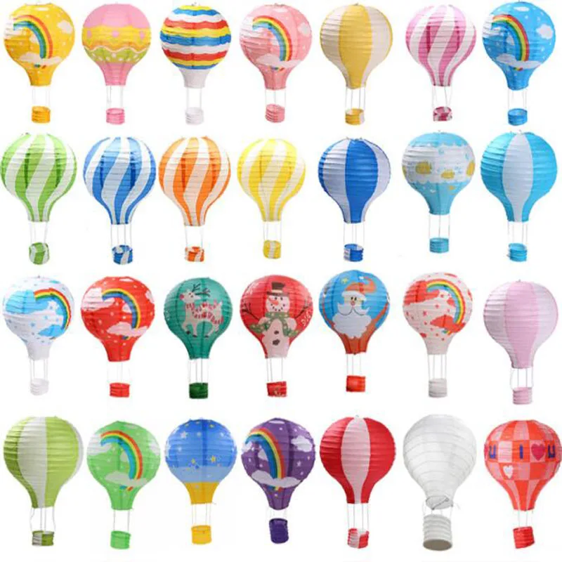 Description Picture 2 of item12inch 30cm DIY Hanging Hot Air Balloon Paper Lanterns Reusable Party Ball Lamps Decor Halloween Christmas Wedding Birthday