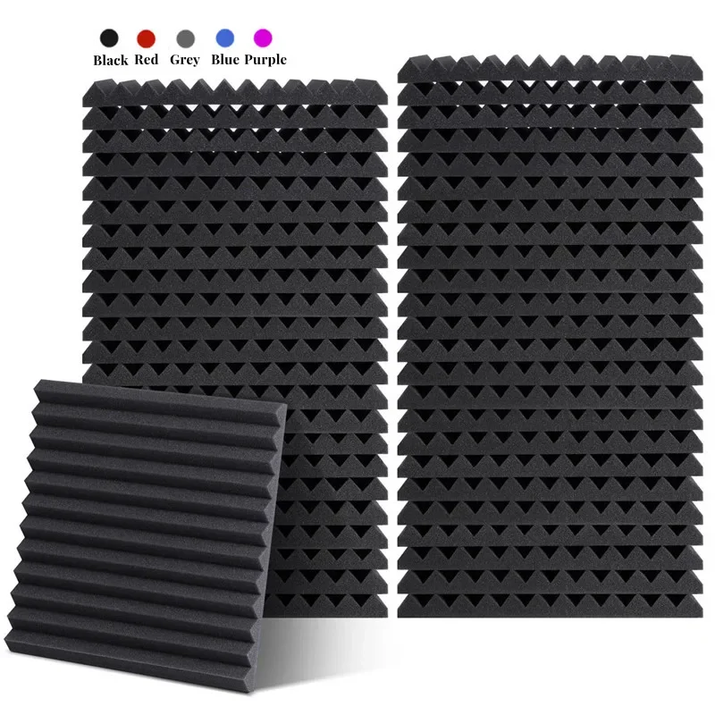 Acoustic Foam Sound Insulation Panels 1Pc 300x300x25mm for KTV Bar Soundproofing Studio Wedges Sound Proofing soundproof foam