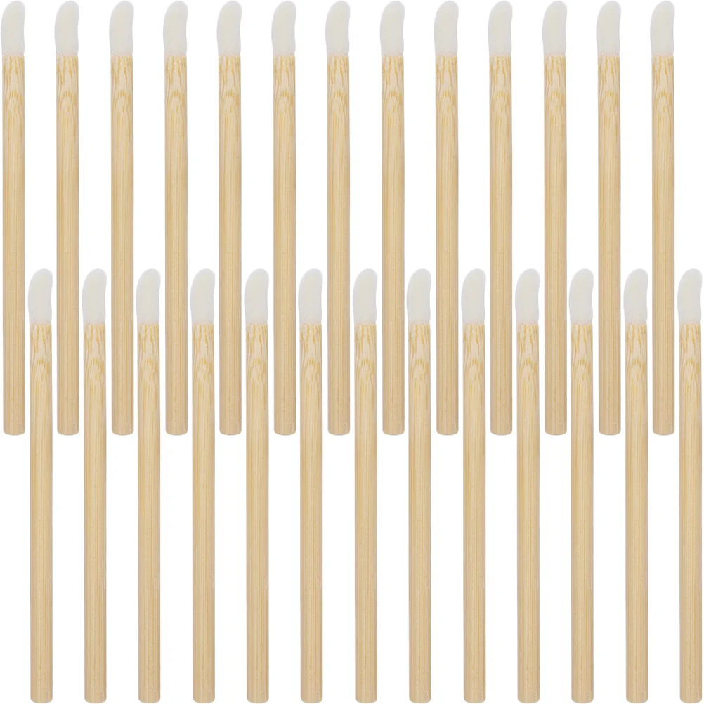 

100pcs Lip Gloss Makeup Tools Wooden Lip Portable Makeup