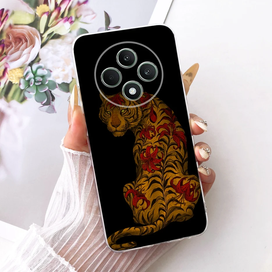 Cool Dragon Tiger Painted Soft Silicone Phone Case - Artistic Design Cover