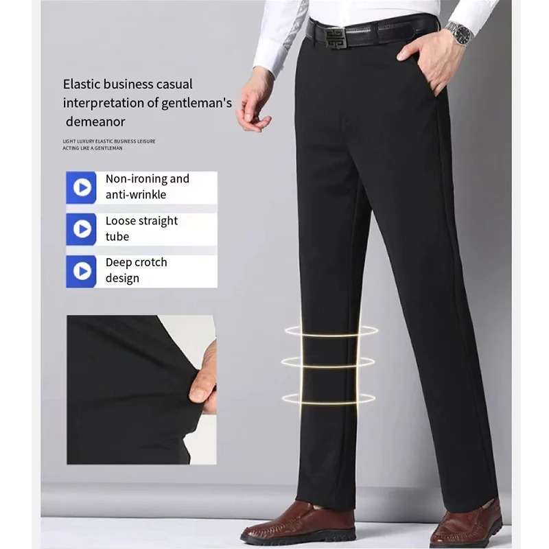 29-42 Men' Thin Business Suit Pants Long
