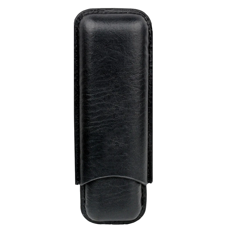Cigar Case Man-made Leather 2 Tube Cigar Holder Mini Humidor Travel Box Portable Accessory for Cohiba
