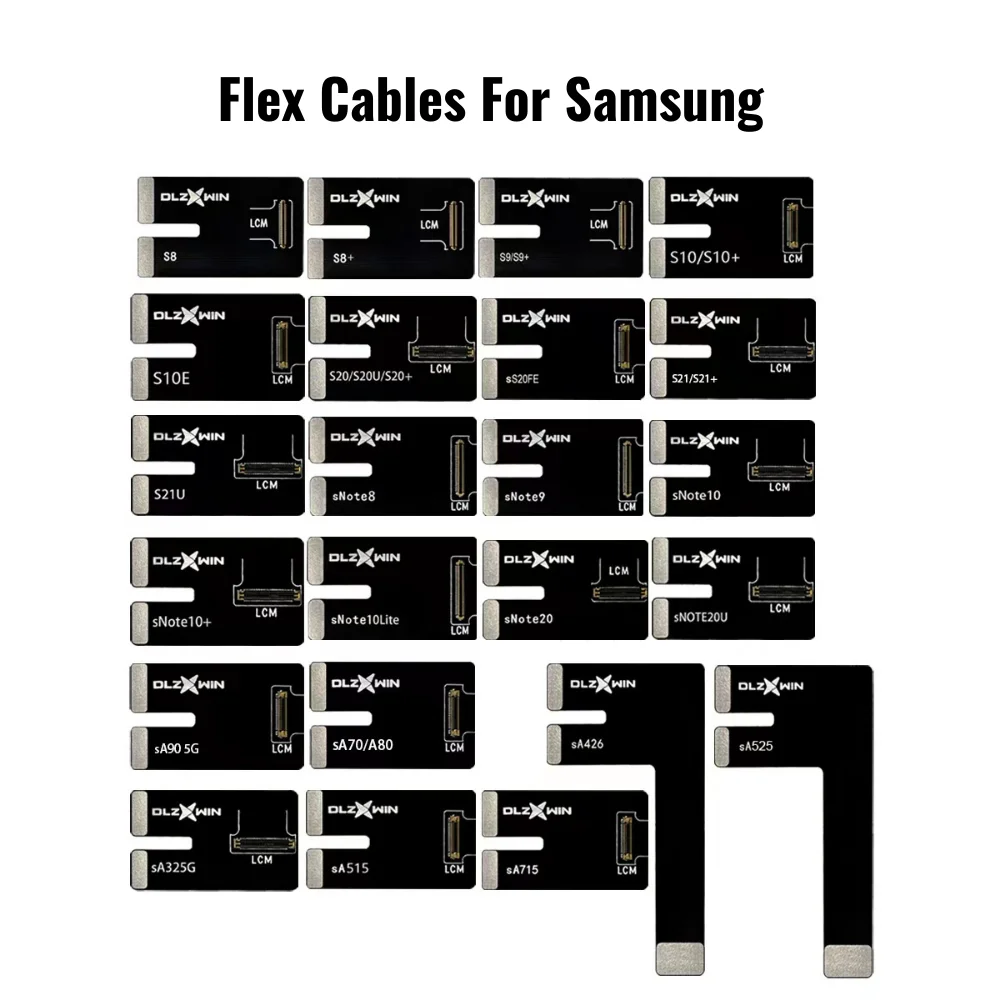 

DLZXWIN Whole Set Tester Flex Cable Compatible for S300 &S800 LCD Testbox for Samsung