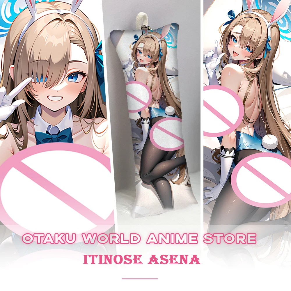 

Blue Archive Itinose Asena Dakimakura Anime Otaku 2-Side Printed Waifu Decor Cute Hugging Body Pillow Case Cushion Pillow Cover