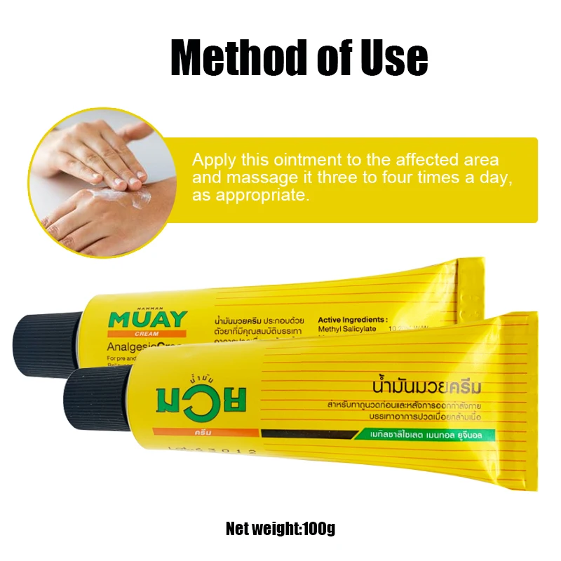 

2pcs 30g Pain Relief Ointment Neck Nerve Cervical Spondylitis Muscles Pain Cream Shoulder Relax Arthritis Analgesics Dressing