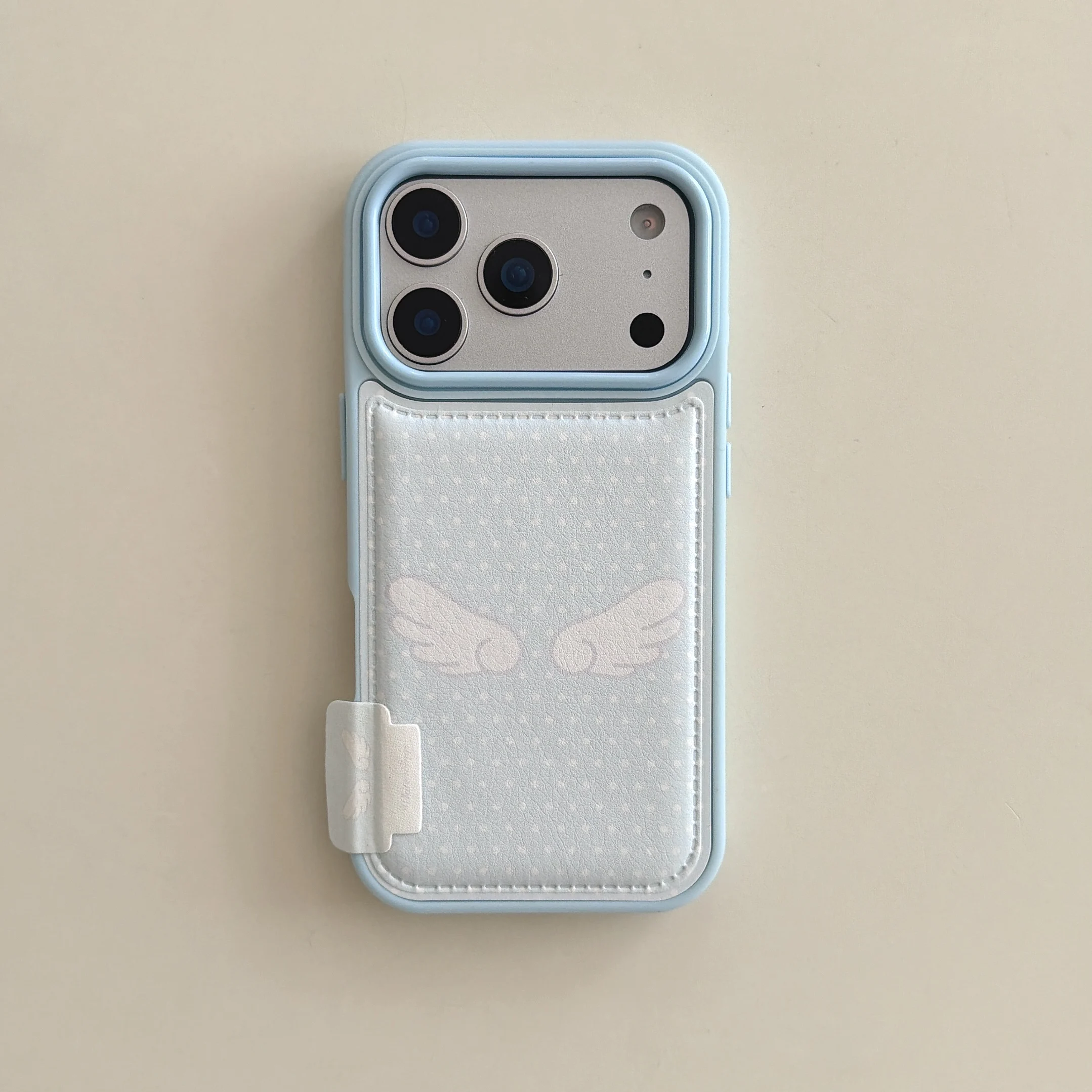 3D Wing Pendant Phone Case – Stylish Korean Design Cover