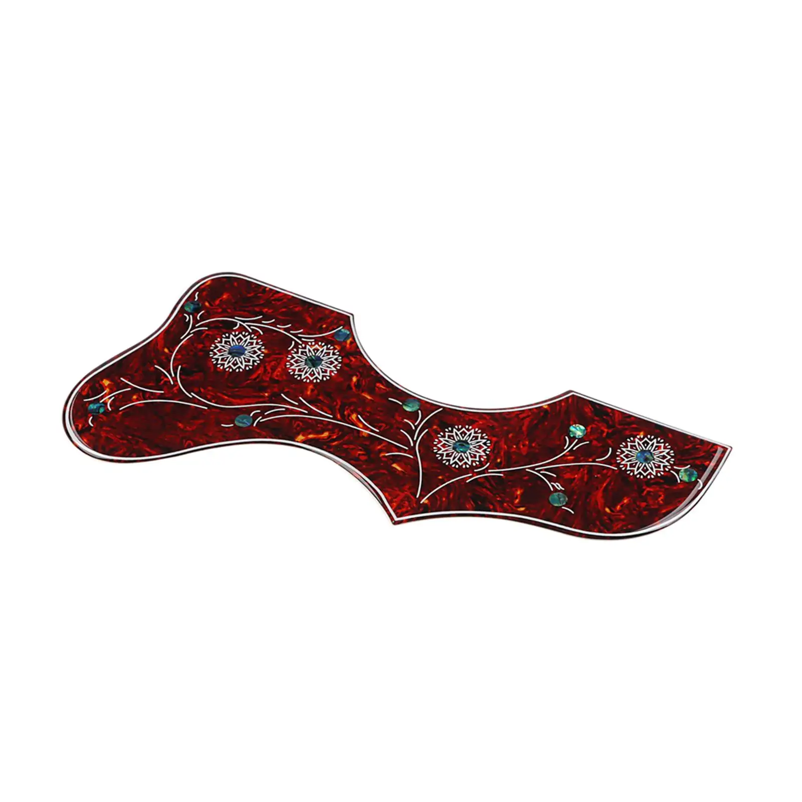 Acoustic Guitar Pickguard Universal Replacement Luthier Floral Shaped Pick Guards Self Sticky Backing for Acoustic Guitar