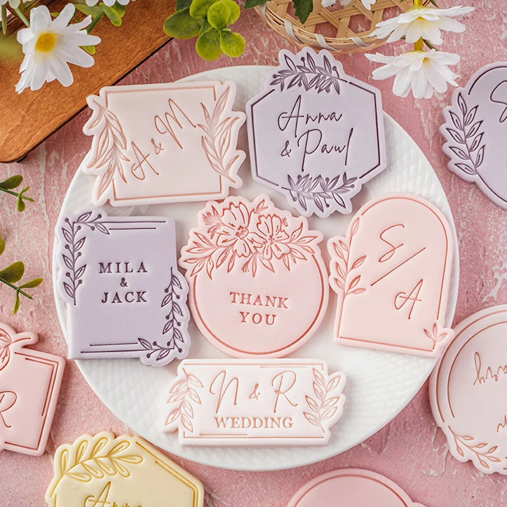 Pattern Blessing Cookie Mold Wedding Birthday Cake Cutting Mold DIY Baking Tool cookie mould,cookie printing mold,baking mold
