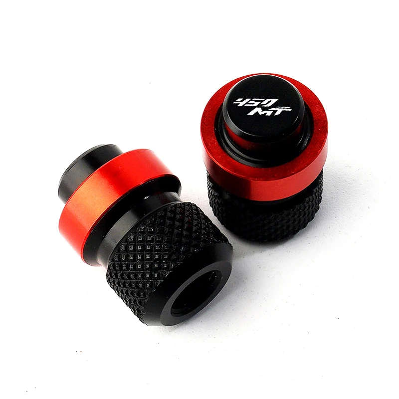 Motorcycle Accessories Kickstand Foot Stand Enlarger Pad & Tire Valve Caps
