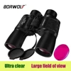 BORWOLF 10X50 ED Professional Zoom 26MM Large eyepiece powerful Binoculars Light night vision for hunting telescope 1