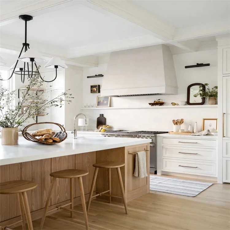 Rta Kitchen Cabinet Matte Original Wooden Kitchen Island Modern Column Shaker Style Countertop