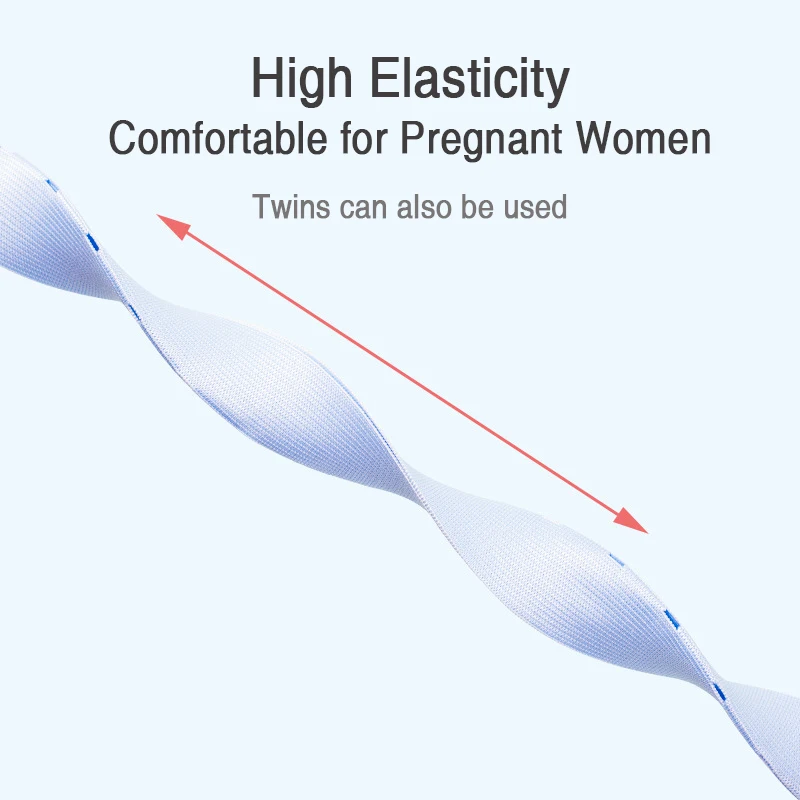2pc Fetal heart monitoring belts to monitor fetal heart rate pregnant women prenatal check-up elastic belt adjustable