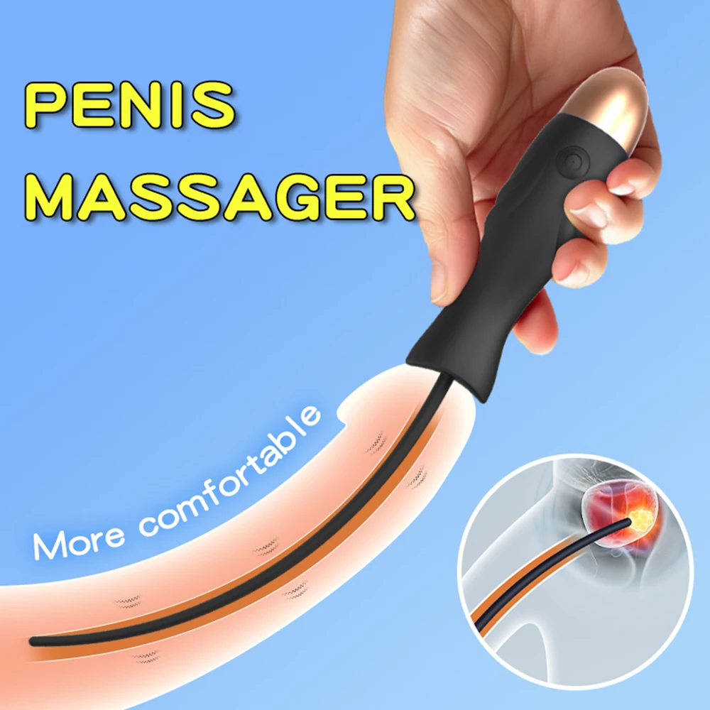 Safe Silicone Urethral Catheter Vibrator Horse Eye Stimulation Adult Sex Toys for Men Penis Plug Dilator Insert Urethra Catheter penis sex toys